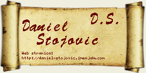 Daniel Stojović vizit kartica